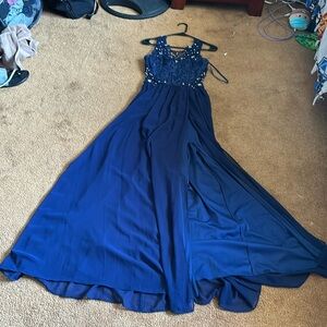 Dark Blue Prom Dress